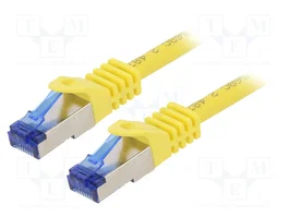 LOGILINK Cordon de raccordement Cat 6a S/FTP jaune 2m RJ45