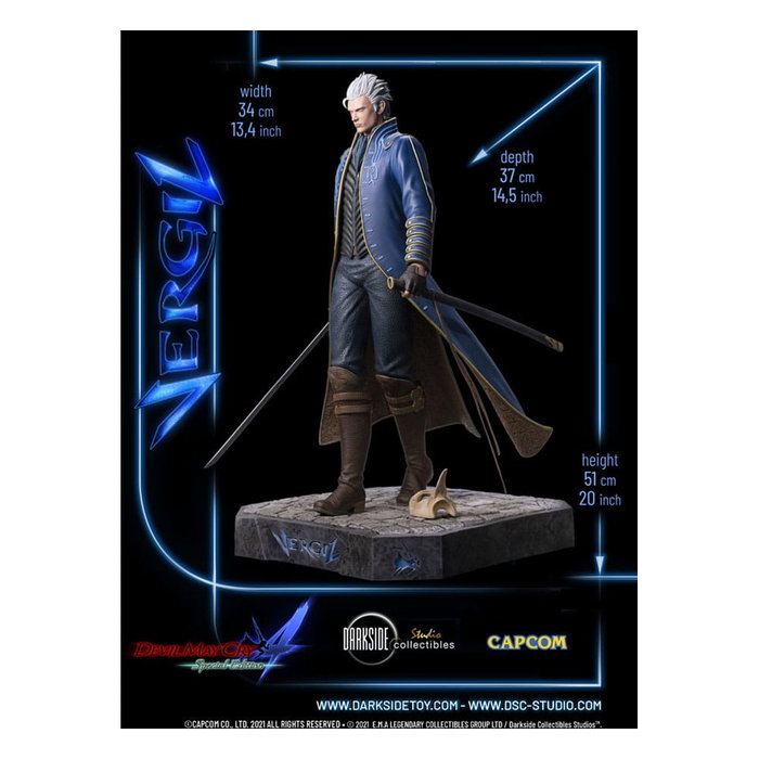 Devil May Cry 4 statuette Premium 1/4 Vergil 51 cm Devil May Cry 4 statuette Premium 1/4 Vergil 51 cm