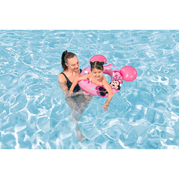Bestway Flotteur Disney Minnie Mouse Avec Oreilles 74x76 cm +3 à 6 Ans Piscine et Plage 09111