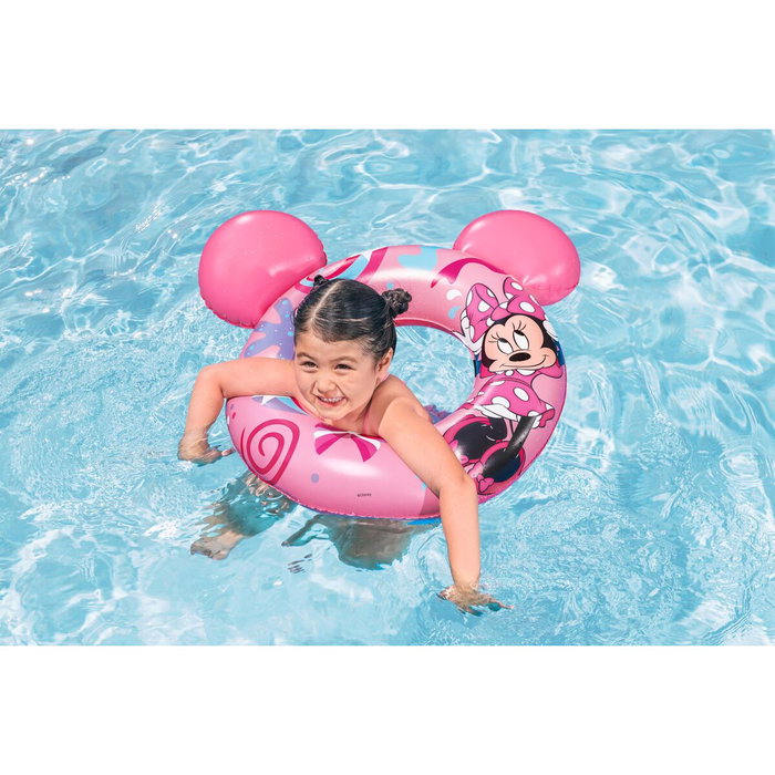 Bestway Flotteur Disney Minnie Mouse Avec Oreilles 74x76 cm +3 à 6 Ans Piscine et Plage 09111