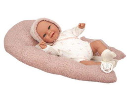 Muñecas Arias - Poupée Elegance Babyto avec coussin de poids, rose, 35 cm, doudou apaisant pour enfant à partir de 3 ans