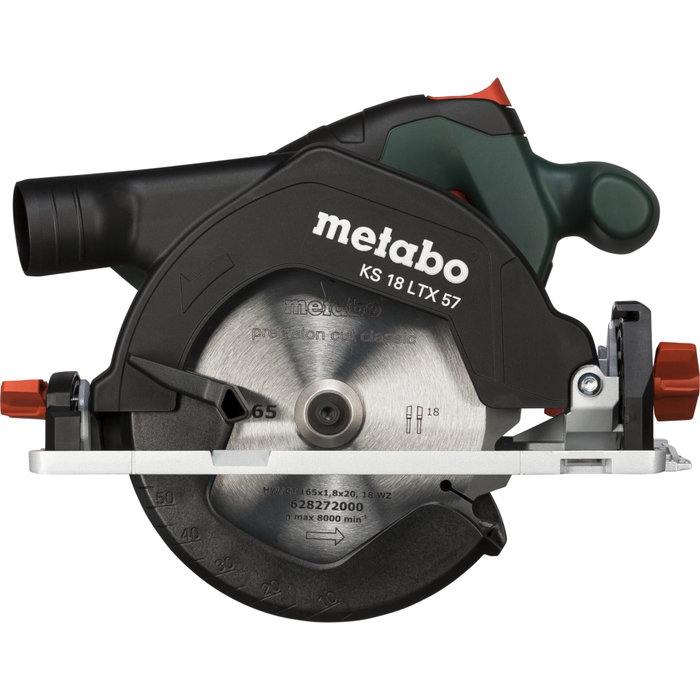 Metabo KS 18 LTX 57 Scie circulaire portative sans fil 18 V avec MetaBOX 340