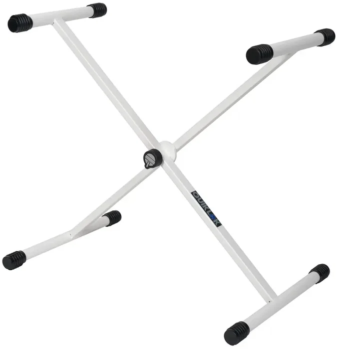 Quiklok T10 Support pour Clavier Format X Profil Simple - Blanc Pliable Quiklok T10 Support pour Clavier Format X Profil Simple - Blanc Pliable