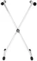 Quiklok T10 Support pour Clavier Format X Profil Simple - Blanc Pliable