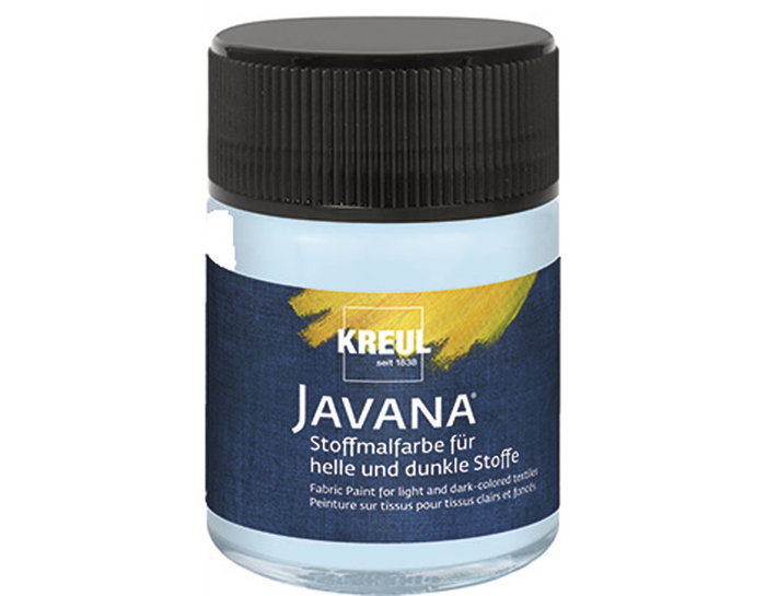 Kreul Peinture textile Javana bleu glace 50ml Kreul Peinture textile Javana bleu glace 50ml