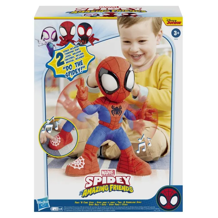 Hasbro Spidey danse et rampe, peluche interactive