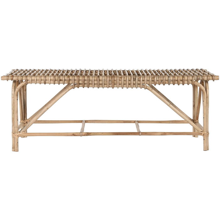 Banquette Home ESPRIT Naturel osier 130 X 46 X 47 cm