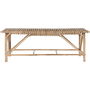 Banquette Home ESPRIT Naturel osier 130 X 46 X 47 cm