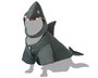 Déguisement de requin pour chien - Taille S - Gris - Polyester - Costume pour animaux de compagnie