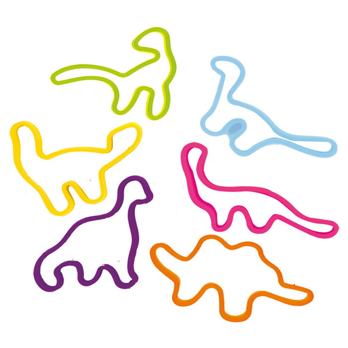 Jeux 2 momes Lot de 6 bracelets élastiques avec formes assorties