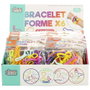Jeux 2 momes Lot de 6 bracelets élastiques avec formes assorties