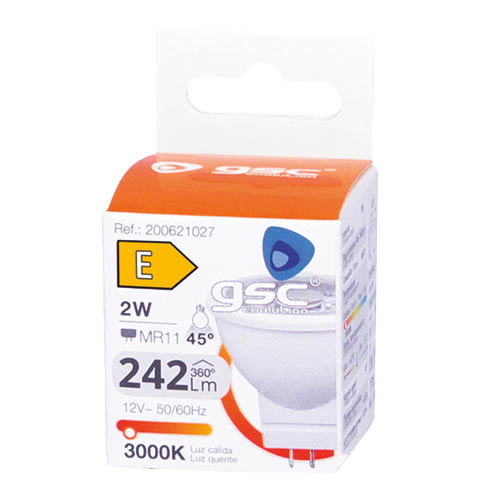 GSC Evolution Ampoule LED ultrabrillante 2W MR11 3000K GSC Evolution Ampoule LED ultrabrillante 2W MR11 3000K