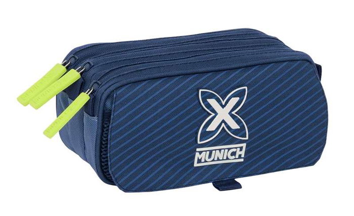 Safta Portatodo Triple Big Munich Blue Indigo - Boîte de rangement, 21.5 x 10 x 8 cm