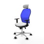 Piqueras y Crespo Chaise de Bureau avec Appui-tête 1D086N2 Blanc