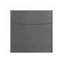 ARTEVASI Pot de fleurs rond CAPRI LARGE - Plastique anthracite, reservoir d'eau - Diametre 35 cm, Dimensions 34.6 x 34.6 x 33.2 cm - Pour interieur et exterieur