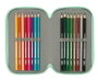 Safta Plumier Triple 37 Pièces pour Crayons - Dimensions : 12,5 x 19,5 x 5,5 cm