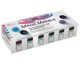 Kreul Set 6 botes de peinture marmoleada MAGIC MARBLE Métal 20ml