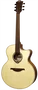 LAG Guitare Acoustique Jumbo Cutaway Tramontane 177 A/E Naturelle - Table Massif Engelmann, Khaya, Brownwood, Électronique Stage-LÂG