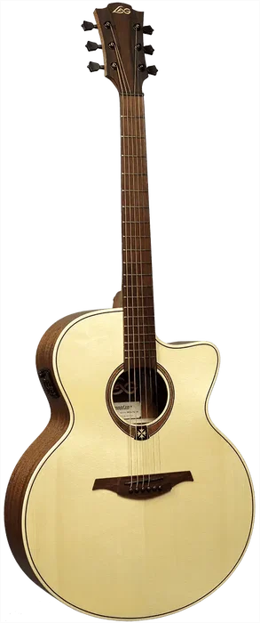 LAG Guitare Acoustique Jumbo Cutaway Tramontane 177 A/E Naturelle - Table Massif Engelmann, Khaya, Brownwood, Électronique Stage-LÂG LAG Guitare Acoustique Jumbo Cutaway Tramontane 177 A/E Naturelle - Table Massif Engelmann, Khaya, Brownwood, Électronique Stage-LÂG
