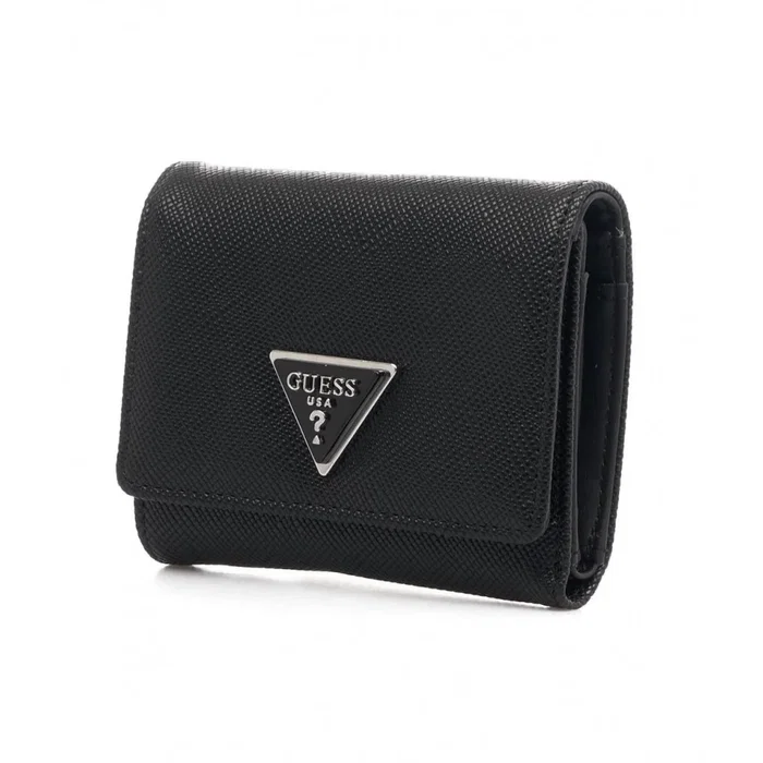 Guess Cordelia Portefeuille en textile Noir pour femmes Guess Cordelia Portefeuille en textile Noir pour femmes