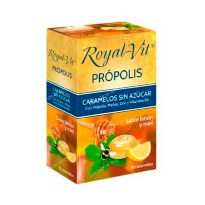 DIETISA (DIELISA) Royal Vit Caramelos Propolis 18 unités DIETISA (DIELISA) Royal Vit Caramelos Propolis 18 unités