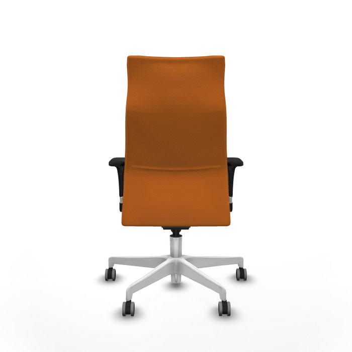 Piqueras Y Crespo Fauteuil Albacete Orange Similicuir avec Mécanisme Synchrone
