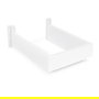 ALK Accessoire de masquage de siphon droit pour meuble de salle de bain avec tiroir - Plastique blanc - 250 mm x 178 mm x 84 mm