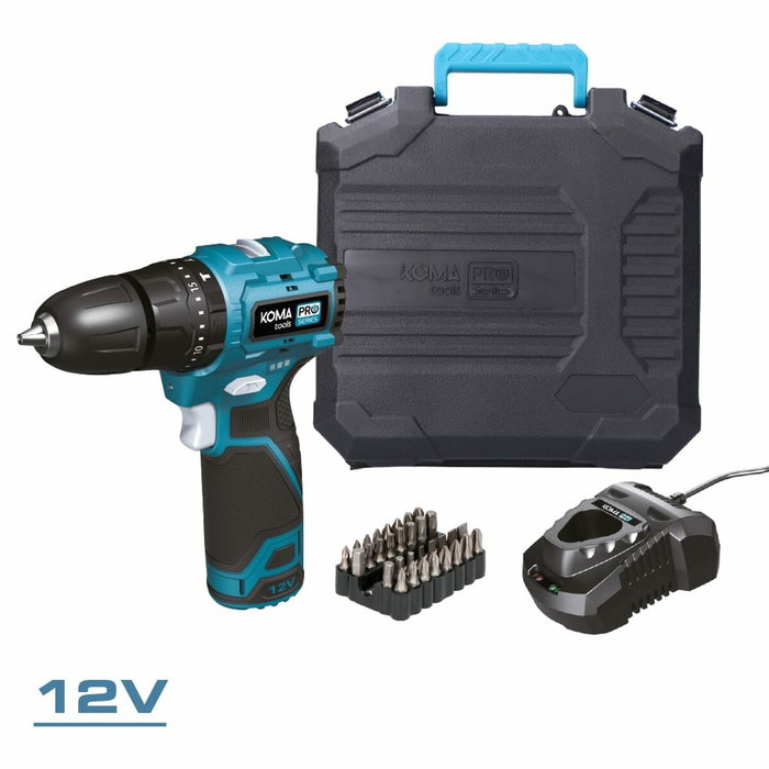 Set de forage et accessoires Koma Tools 12 V