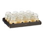 Acorde Bougie Verre Vainilla 28H 7x10x7 cm Beige (Set de 12)