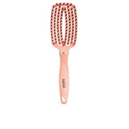 Artero Brosse de ventilation incurvée GE-BION17 Peach - Pinceau professionnel ergonomique pour coiffage et contrôle du volume - Séchage rapide