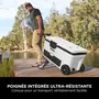 Ninja FrostVault 61 L - Glacière roulante avec zone sèche - Blanc nuage