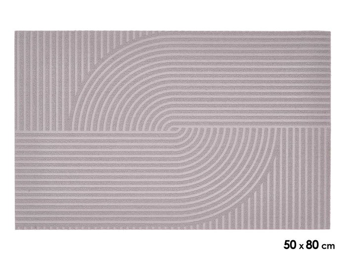 GIFTDECOR Paillasson Rectangulaire Gris 50x80cm GIFTDECOR Paillasson Rectangulaire Gris 50x80cm