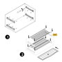 Emuca Égouttoir Suprastar pour module 700, Chromé