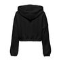 Veste Only Onlscarlett Ls Elastic Zip Hood Swt Noos Noir