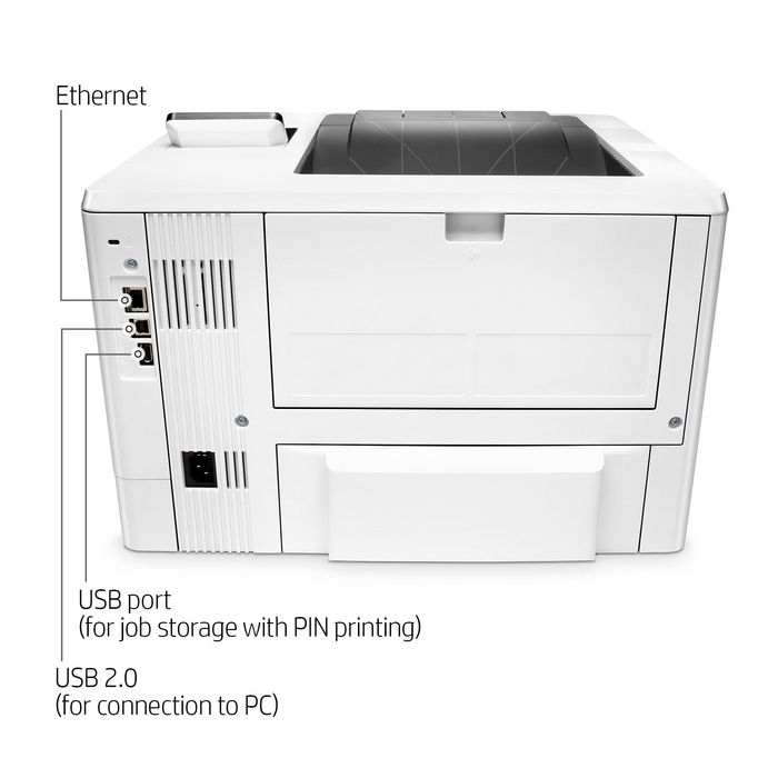 HP LaserJet Pro M501dn, Imprimante laser monochrome, Blanc