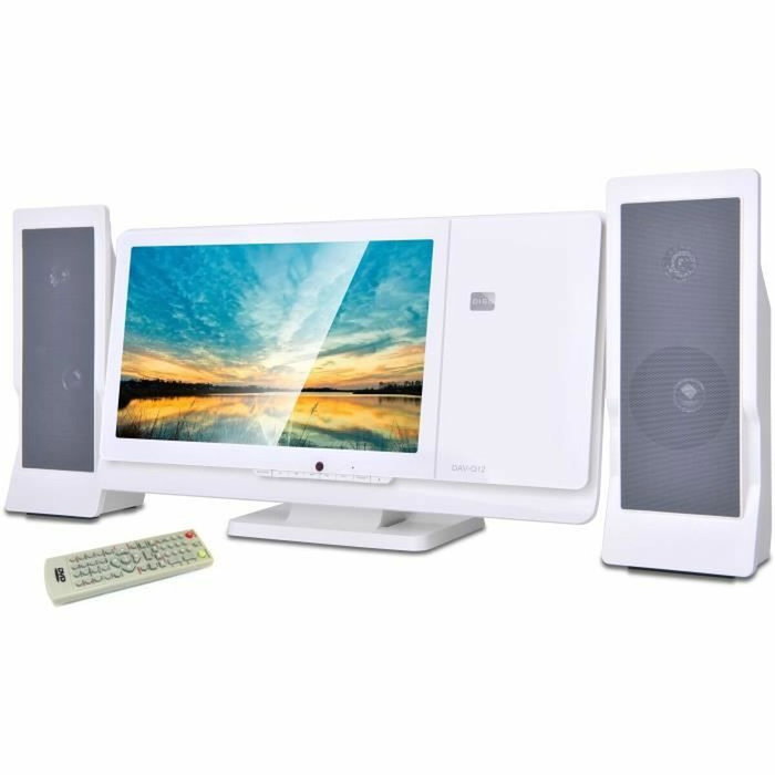 Inovalley Chaîne HIFI CH43-DVD avec lecteur DVD/CD, écran 12 pouces, Blanc Inovalley Chaîne HIFI CH43-DVD avec lecteur DVD/CD, écran 12 pouces, Blanc