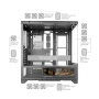 Mars Gaming MCLCDX Boîtier ATX Semi-Tour, Panneau IPS 9,16" HDMI, Cristal Trempé, Double Chambre, Noir
