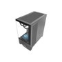 Mars Gaming MCLCDX Boîtier ATX Semi-Tour, Panneau IPS 9,16" HDMI, Cristal Trempé, Double Chambre, Noir