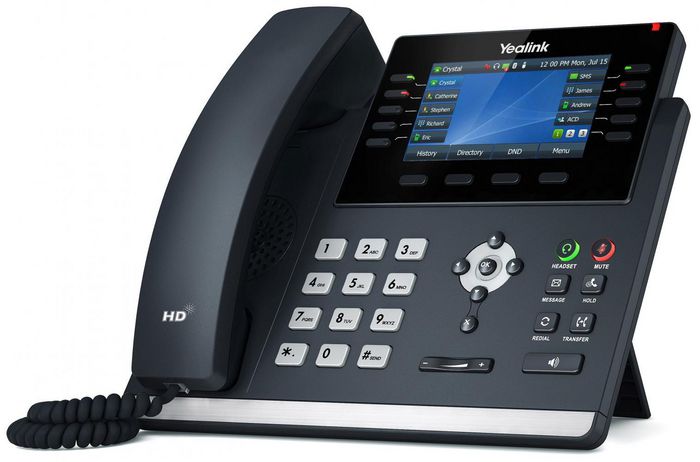 Yealink Téléphone SIP T4U avec Module d'Expansion Écran Couleur EXP43 pour Bureau et Professionnels - Productivité et Gestion Simplifiée