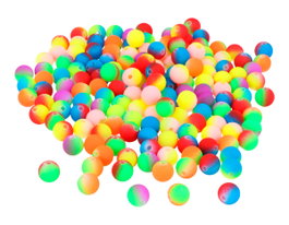Innspiro Lot de 800 perles rondes en plastique multicolor flúor 8mm