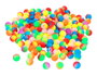 Innspiro Lot de 800 perles rondes en plastique multicolor flúor 8mm