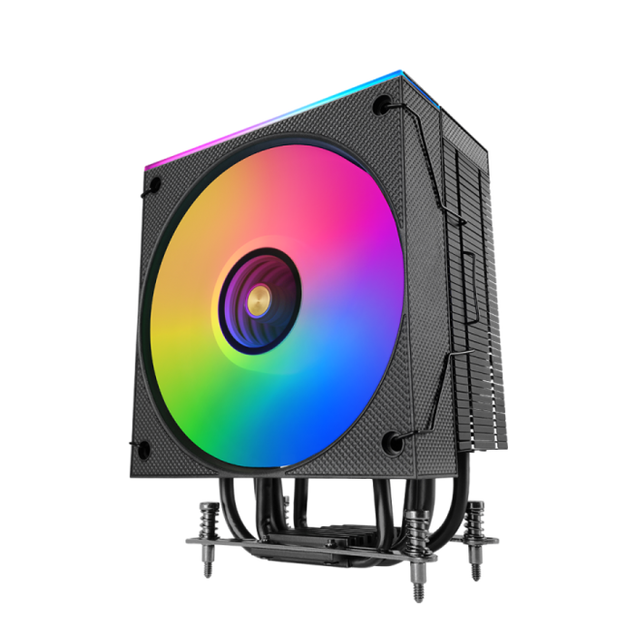 Mars Gaming MCPU-LCD Ventilateur Dissipateur CPU 300W 120mm ARGB Noir avec Écran LCD
