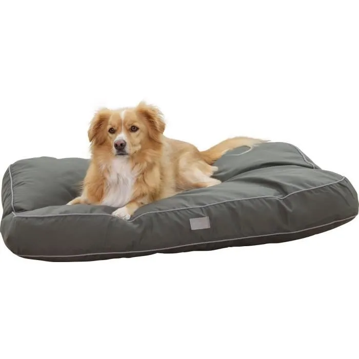 Kerbl Matelas de sol rembourré pour chien - L (80 x 60 x 6 cm) - Housse amovible lavable - Vert foncé