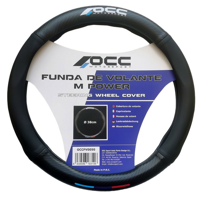 OCC Motorsport Housse de volant M Power Noir 38 cm OCC Motorsport Housse de volant M Power Noir 38 cm