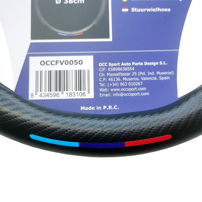 OCC Motorsport Housse de volant M Power Noir 38 cm OCC Motorsport Housse de volant M Power Noir 38 cm