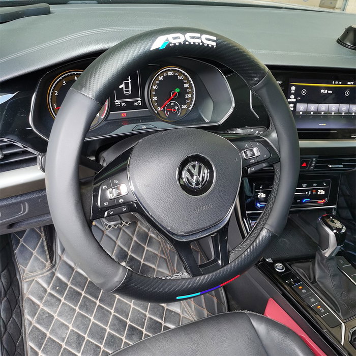 Occ Sport Housse De Volant Occ Motorsport M Power OCCFV0050 Cuir Fibre De Carbone Noir 38cm