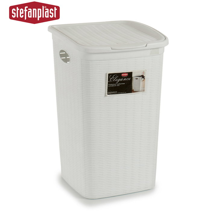 Stefanplast Pongotodo Elegance 50L Blanc 36x55x38cm Plastique (Set de 6)