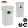 Stefanplast Pongotodo Elegance 50L Blanc 36x55x38cm Plastique (Set de 6)