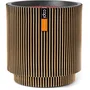 CAPI EUROPE Vase cylindre Groove NL 44 x 46 cm Noir et or