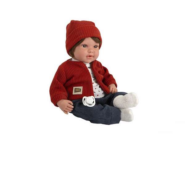 Muñecas Arias Poupée Élégance Iria 45 cm Rouge avec Mécanisme 14 Sons (Magnétique et Try Me)